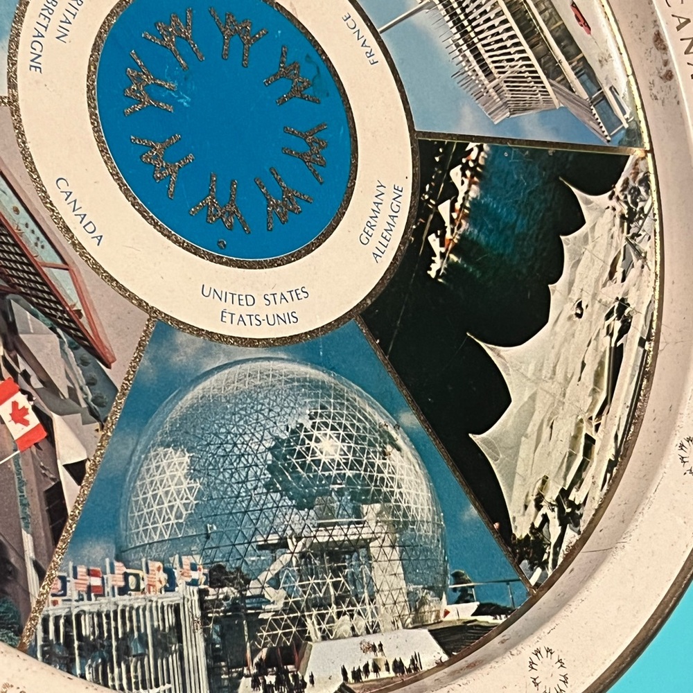 Vintage Tin Tray Man and His World - Expo 67